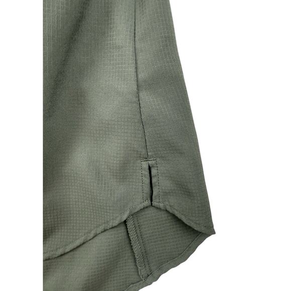 Eddie Bauer Sleeveless Tech Shirt Womens Large Olive Green Vented Fishing Garden - Picture 6 of 10